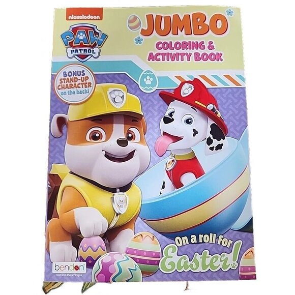 Paw Patrol Jumbo Coloring And Activity Book On A Roll For Easter - Picture 1 of 2